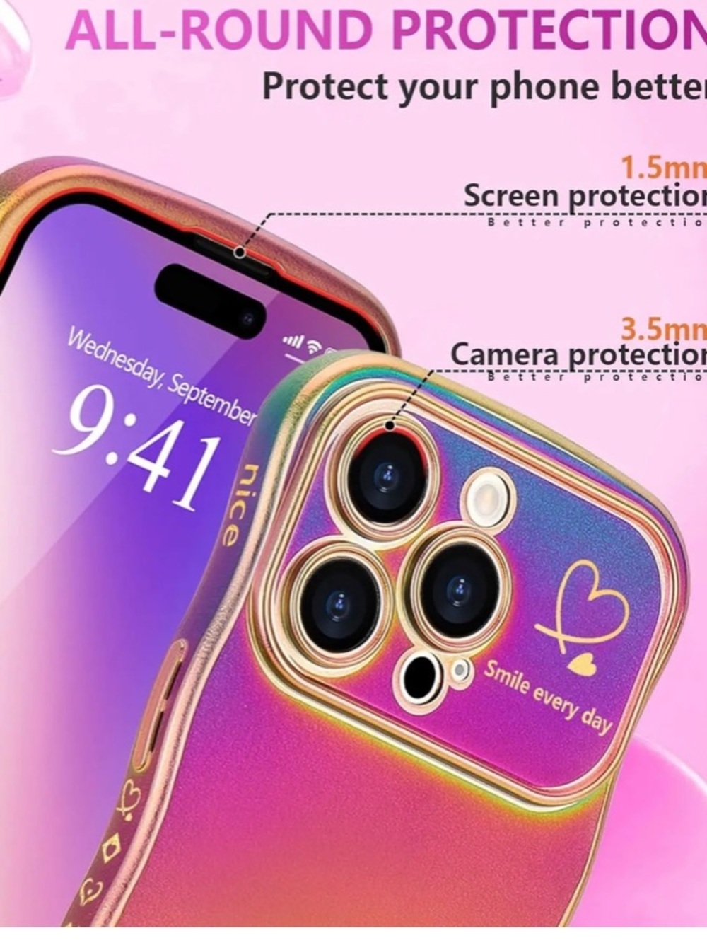 Multicolor Phone Case for iPhone 13 Pro - Picture 4 of 7